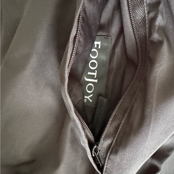 FootJoy Men's Black Sleeveless Polyester Vest 2 zip pockets Golf windbreaker XL - Picture 9 of 9